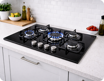 Toughened glass hobs